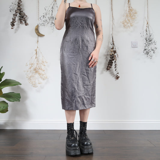 Metallic midi dress - size S