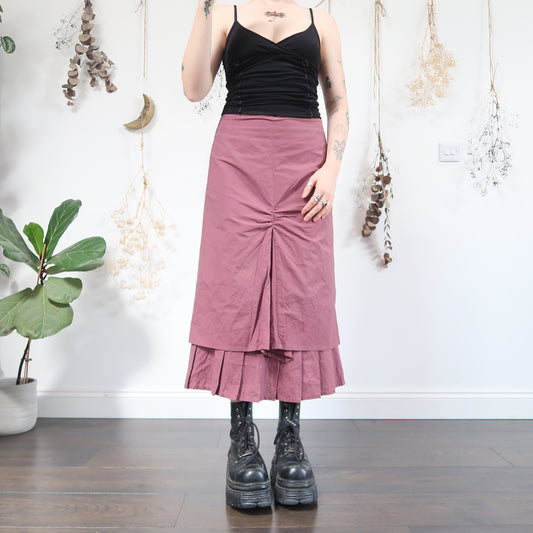 Purple ruched skirt - size M