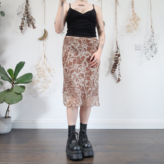 Earthy whimsical skirt - size M