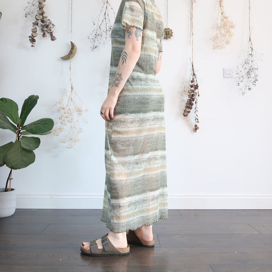Green mesh dress - size L