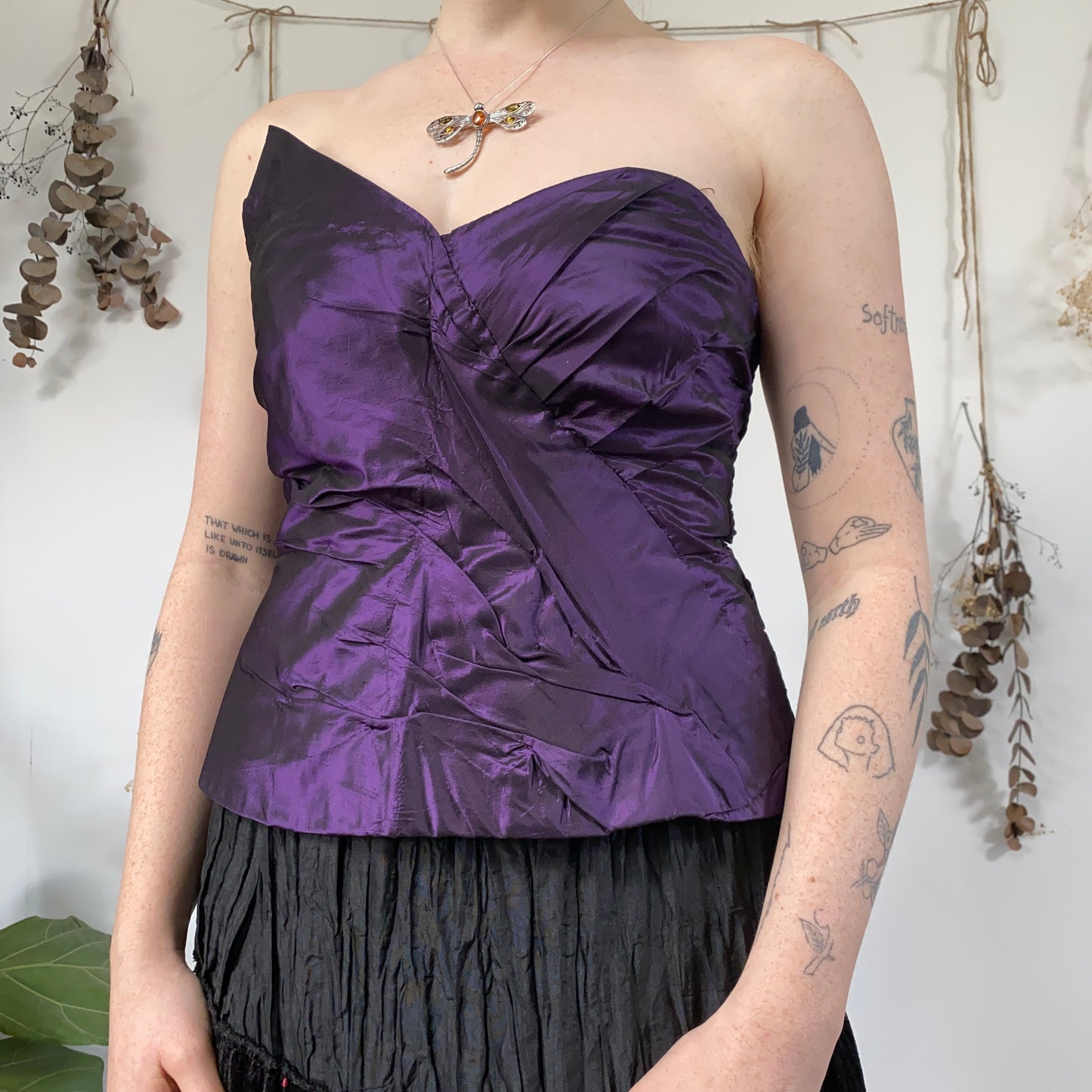 Purple corset - size M