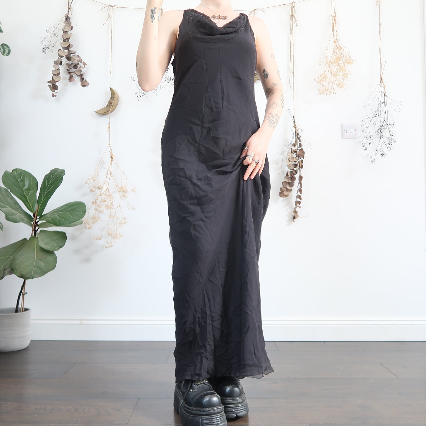Black long dress - size M