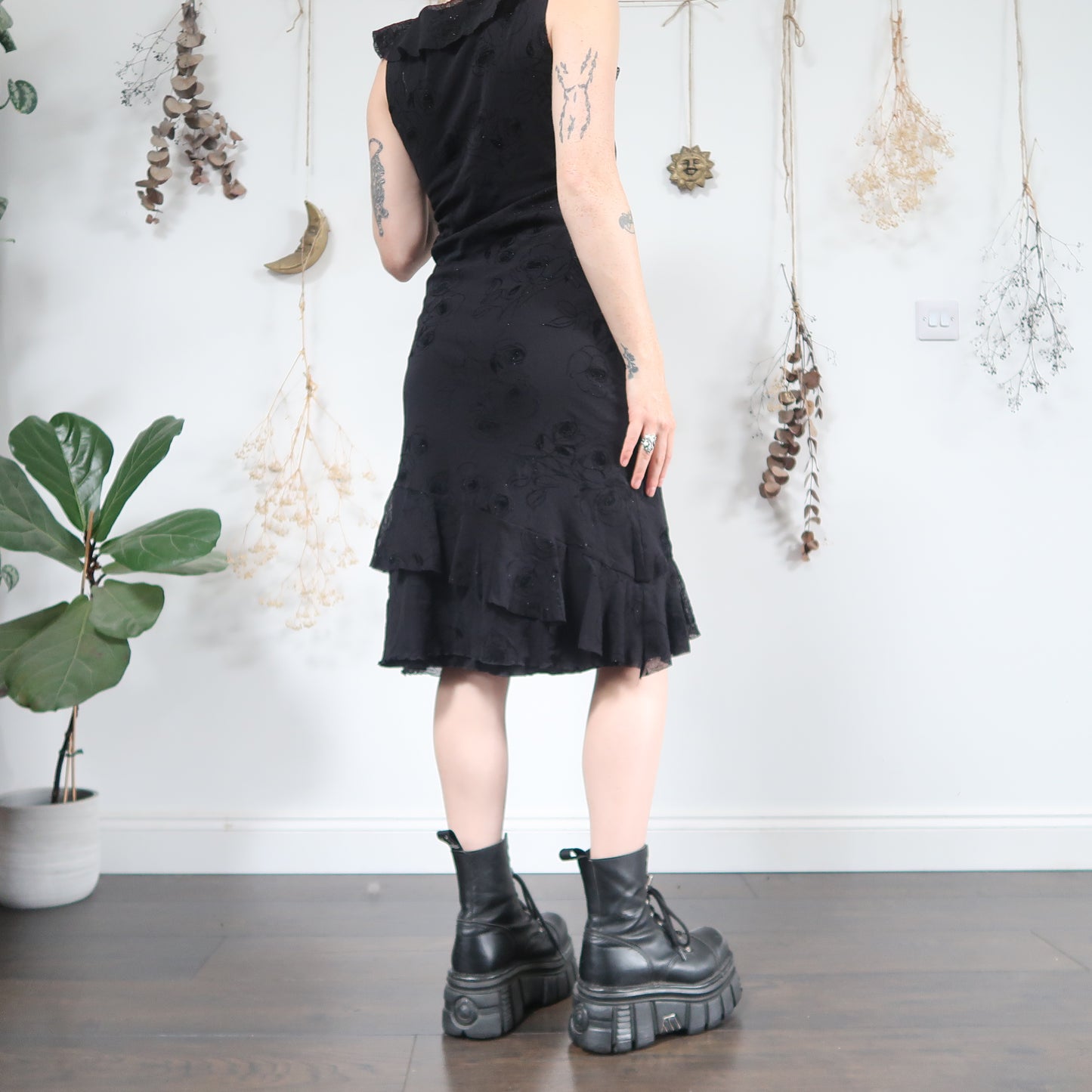 Black mesh dress - size M