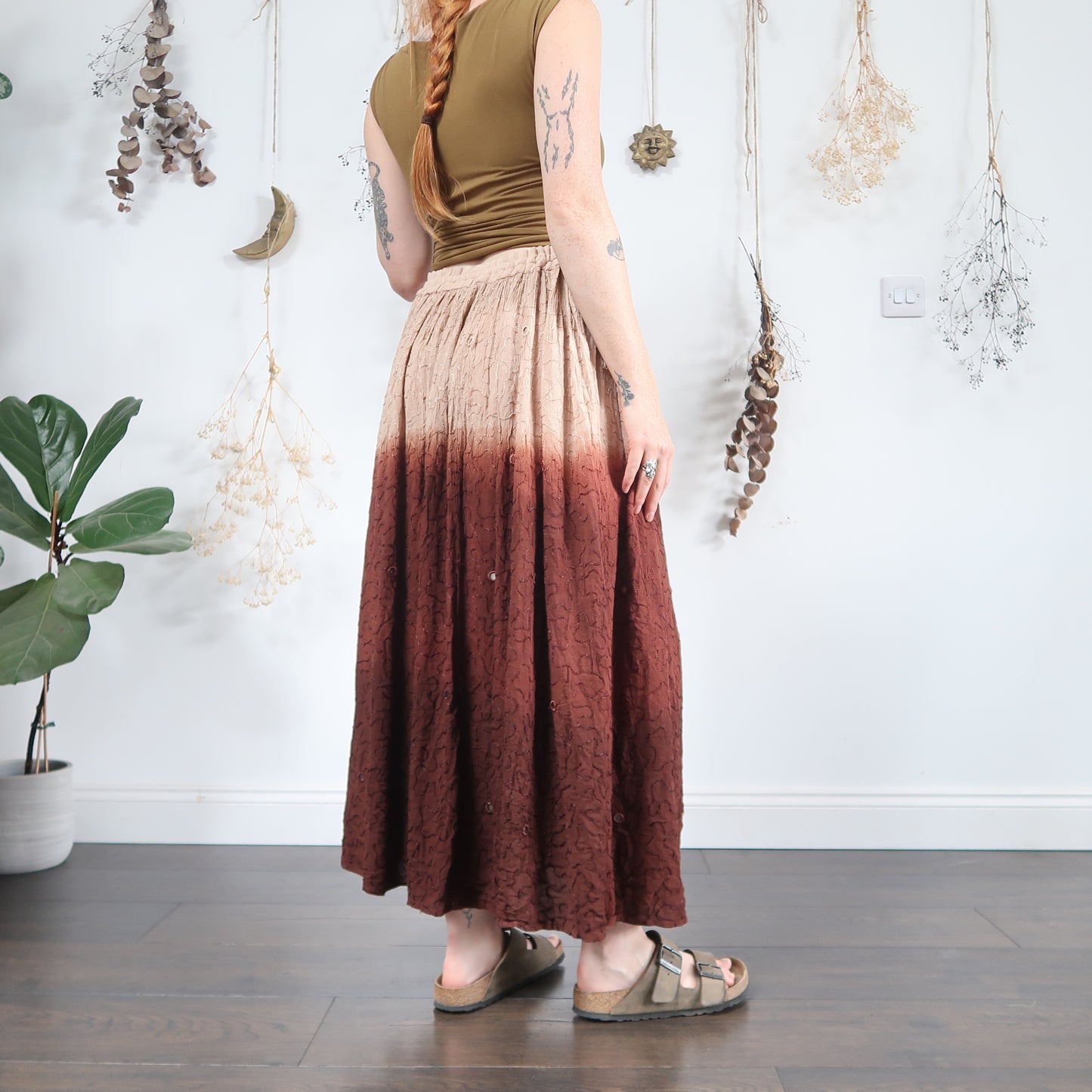Earthy ombre skirt - size L/XL