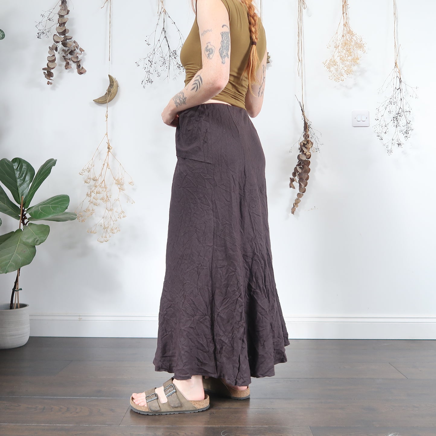 Purple maxi skirt - size L/XL