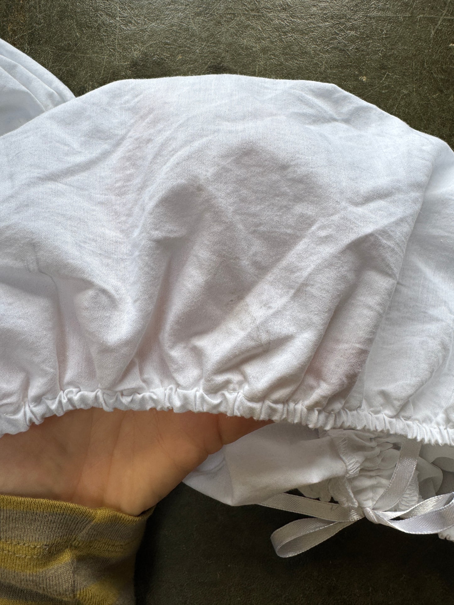 White dirndl blouse - size M