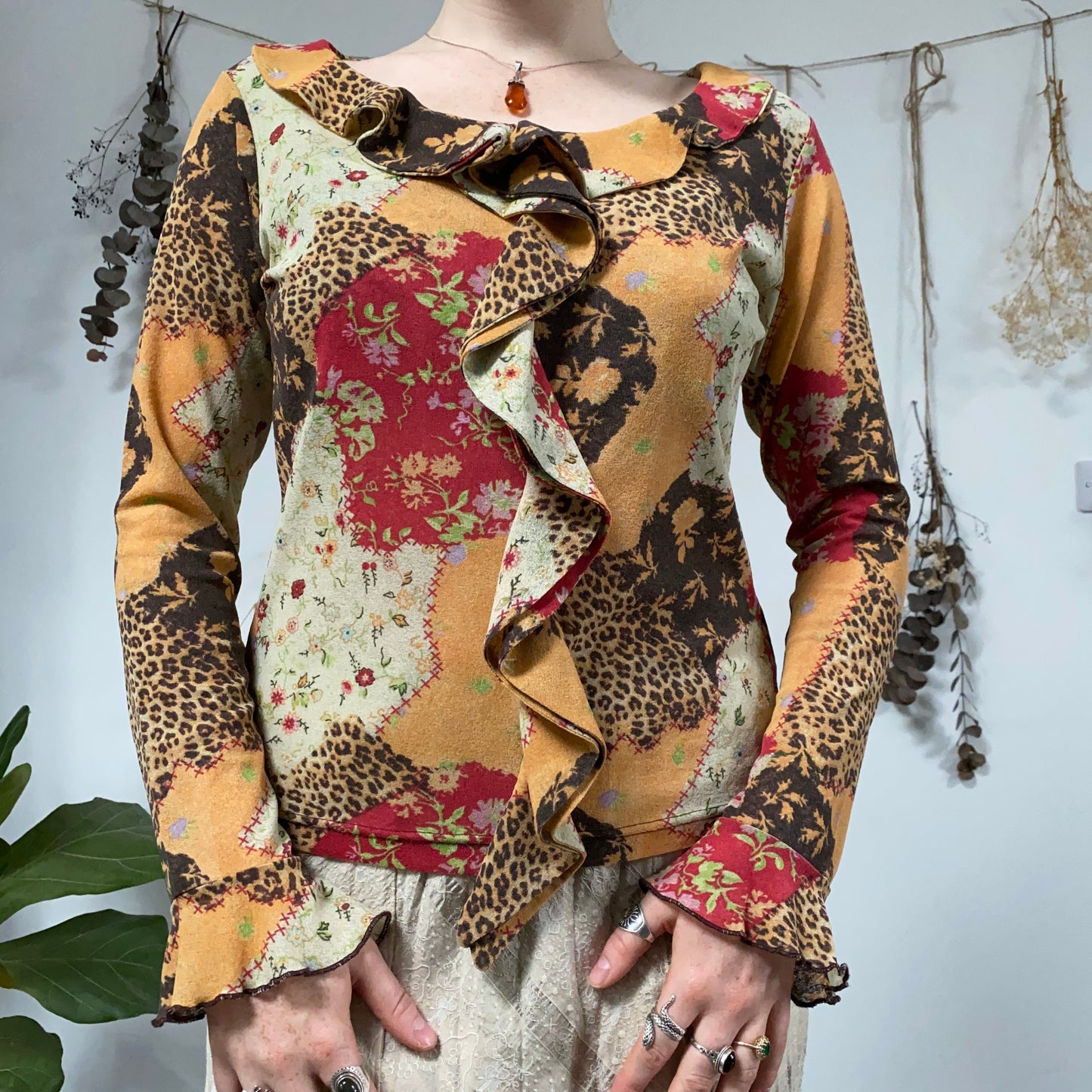 Patterned mesh top - size M/L
