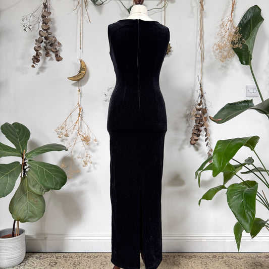 Black velvet dress - size M
