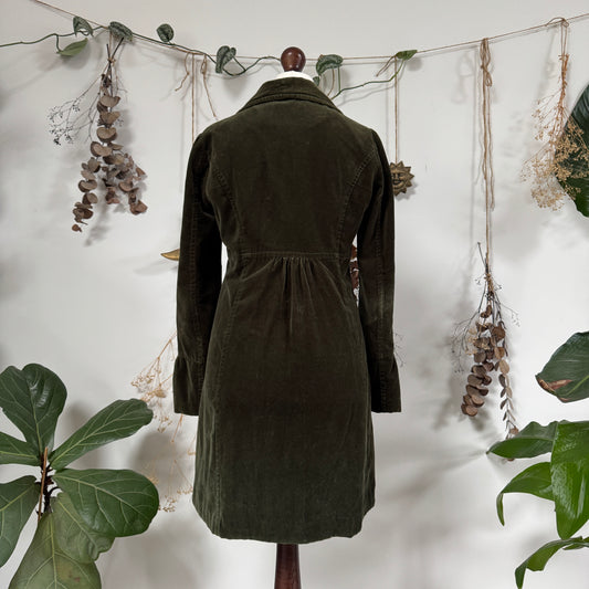 Green velvet jacket - size M