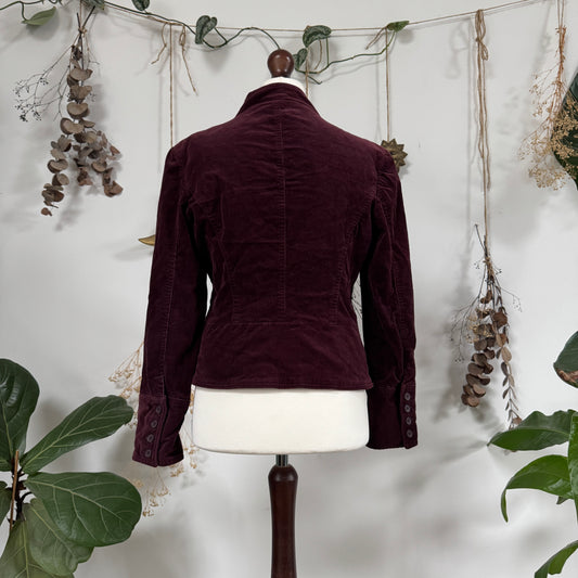 Purple cord jacket - size M