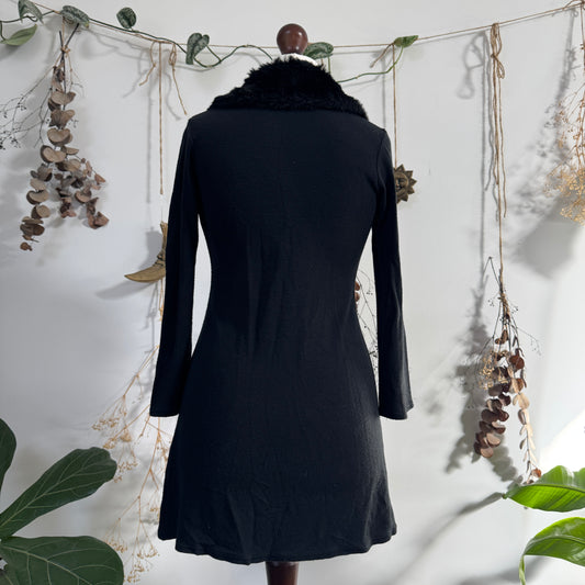 Black tie cardigan - size M