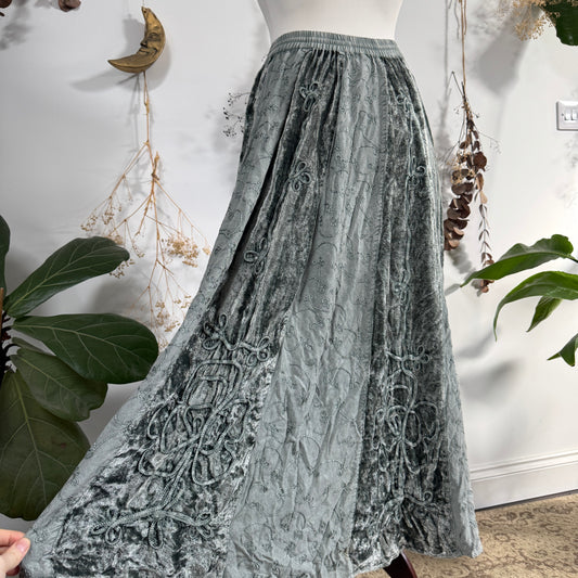 Velvet hippy skirt - size S/M