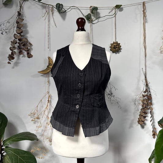Grey waistcoat top - size M