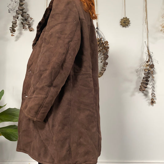 Sheepskin coat - size XL