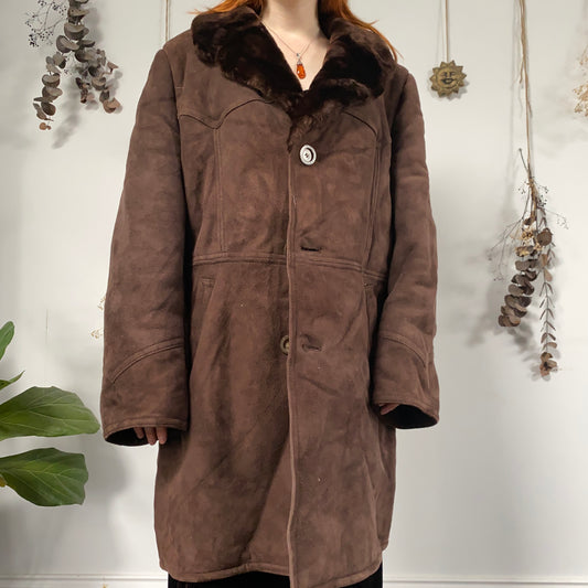 Sheepskin coat - size XL