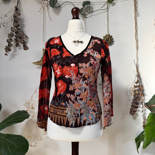 Floral top - size M/L