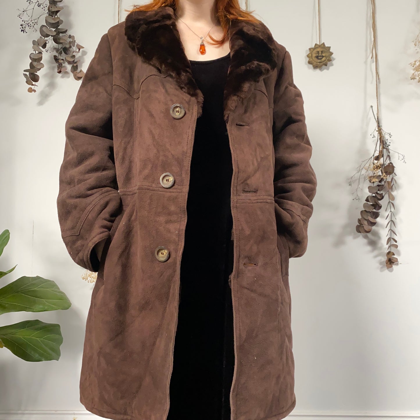 Sheepskin coat - size XL