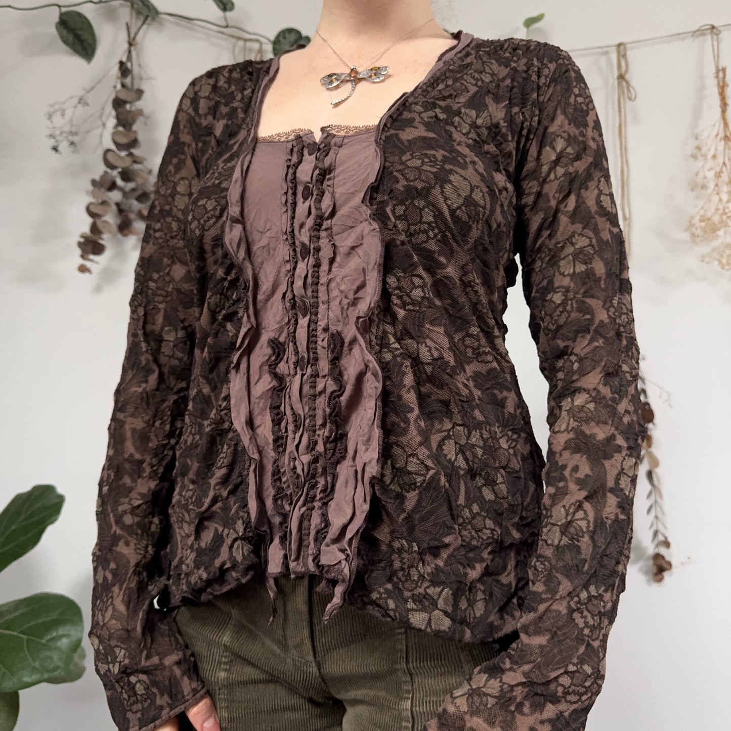 Brown blouse - size M/L
