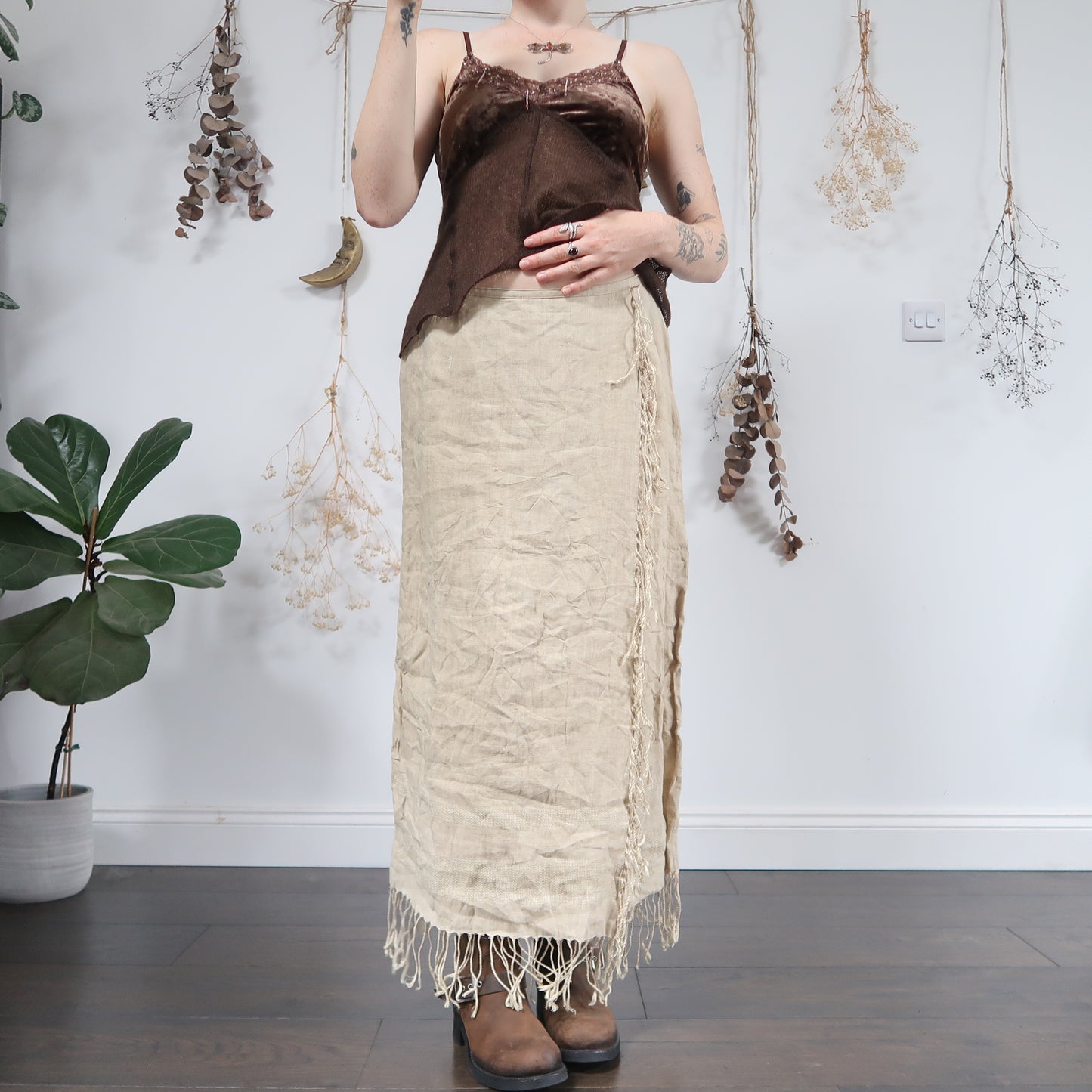 Linen skirt - size M