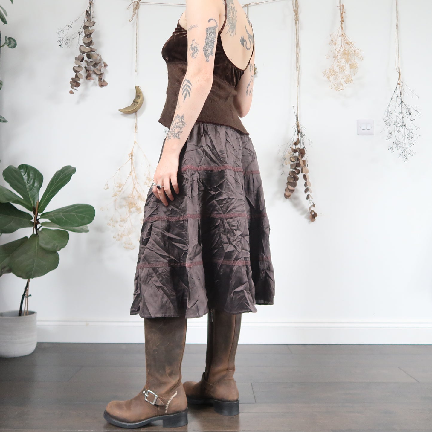 Tiered midi skirt - size S