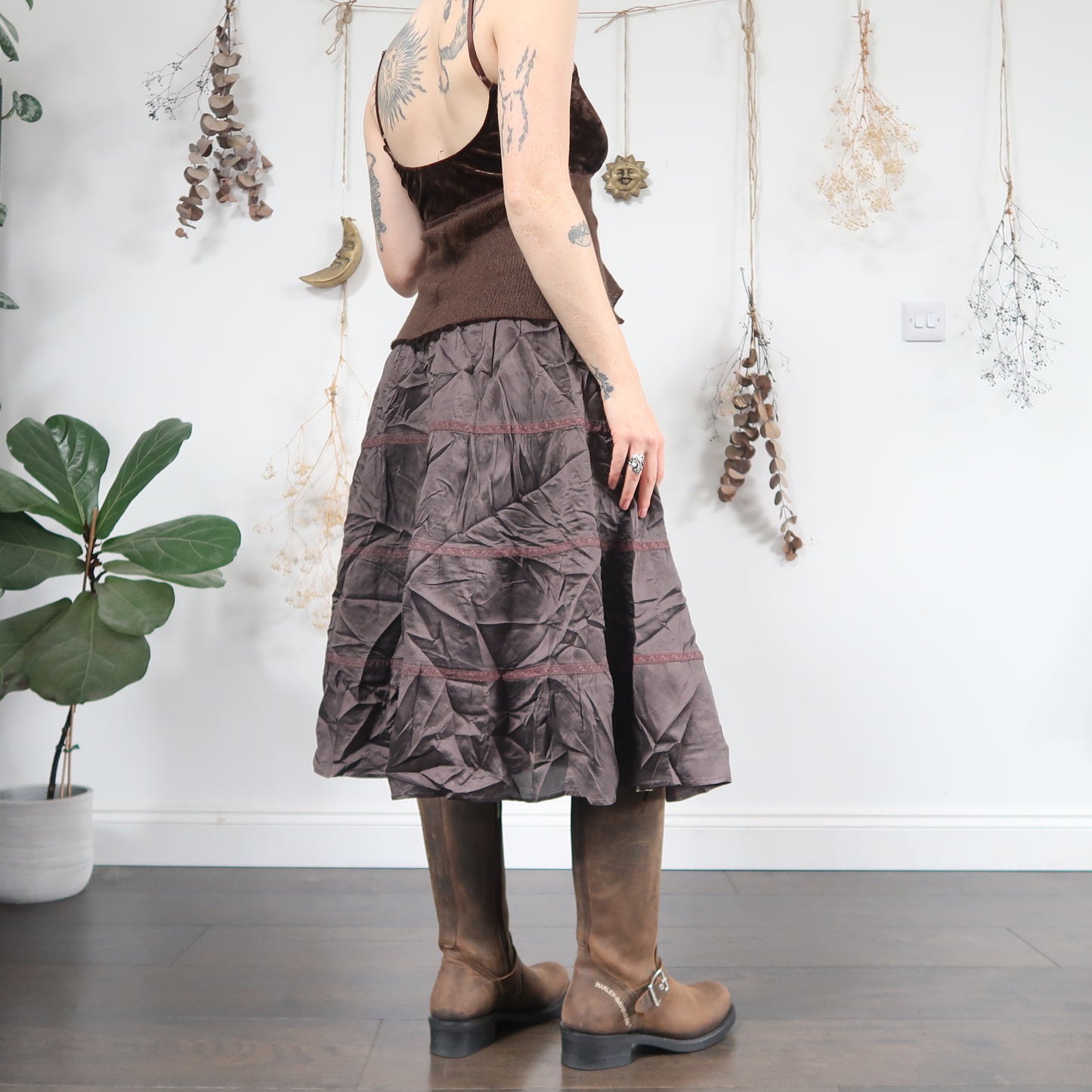 Tiered midi skirt - size S