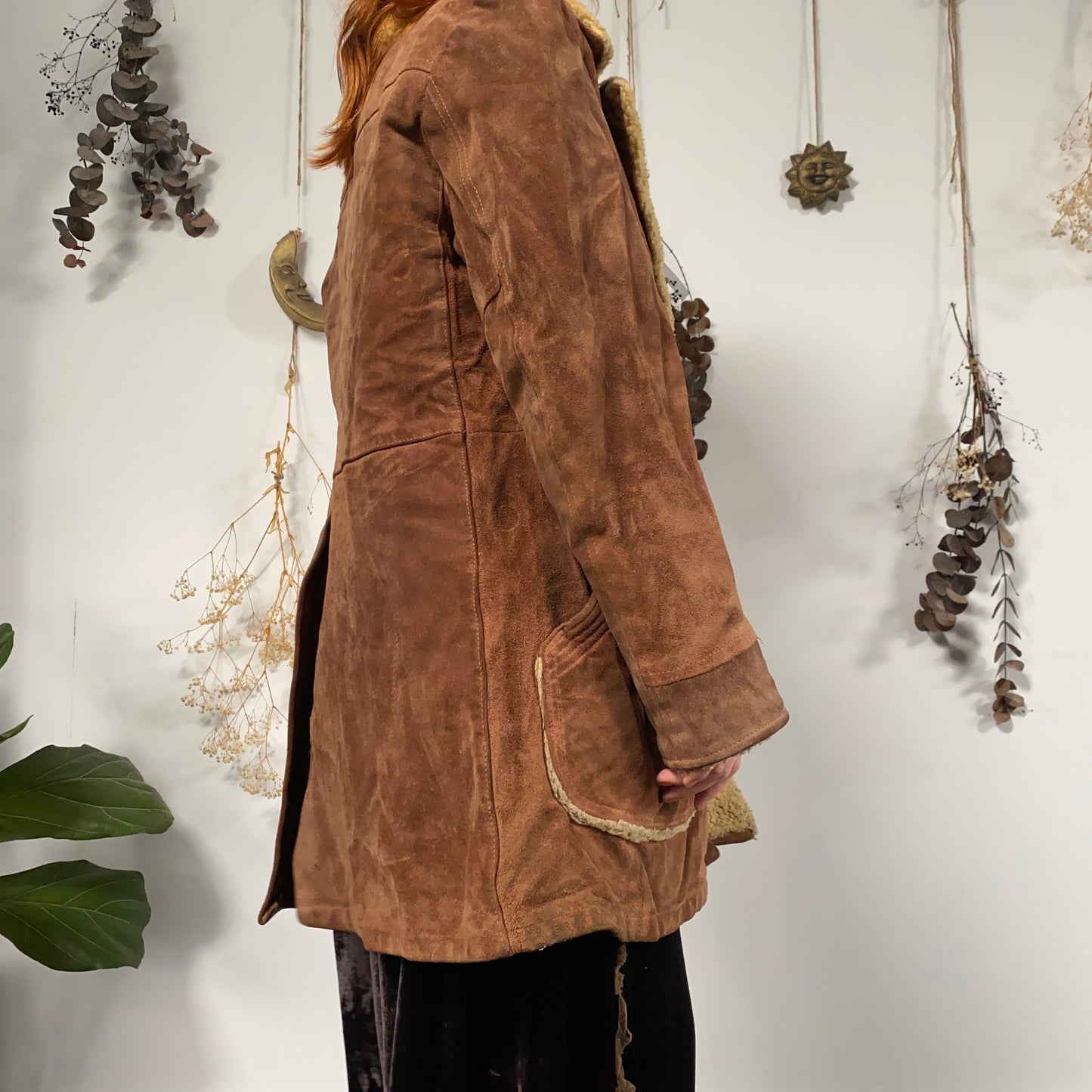 Sheepskin coat - size L/XL