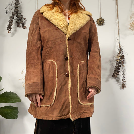 Sheepskin coat - size L/XL