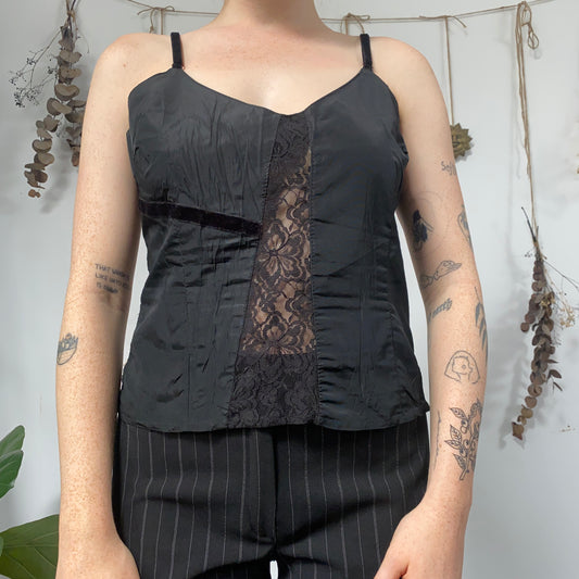 Black cami top - size M/L