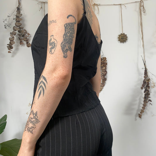 Black cami top - size M/L