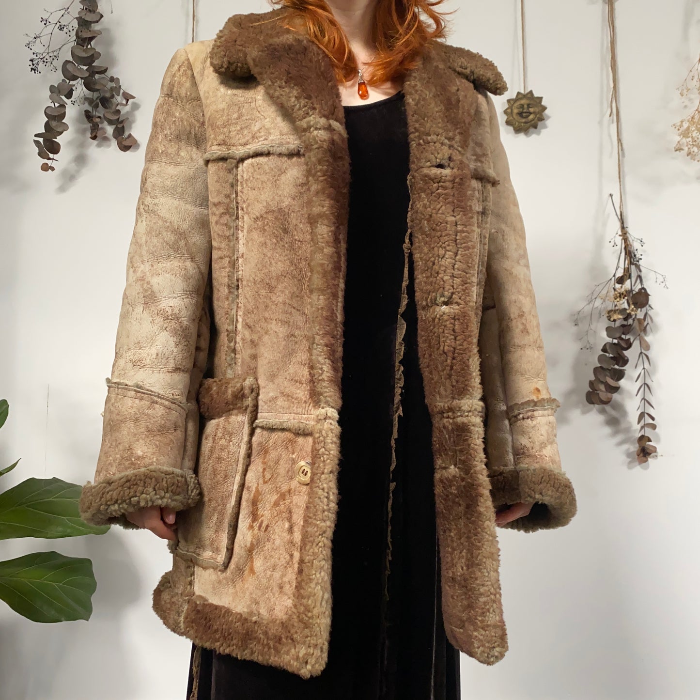 Sheepskin coat - size XL