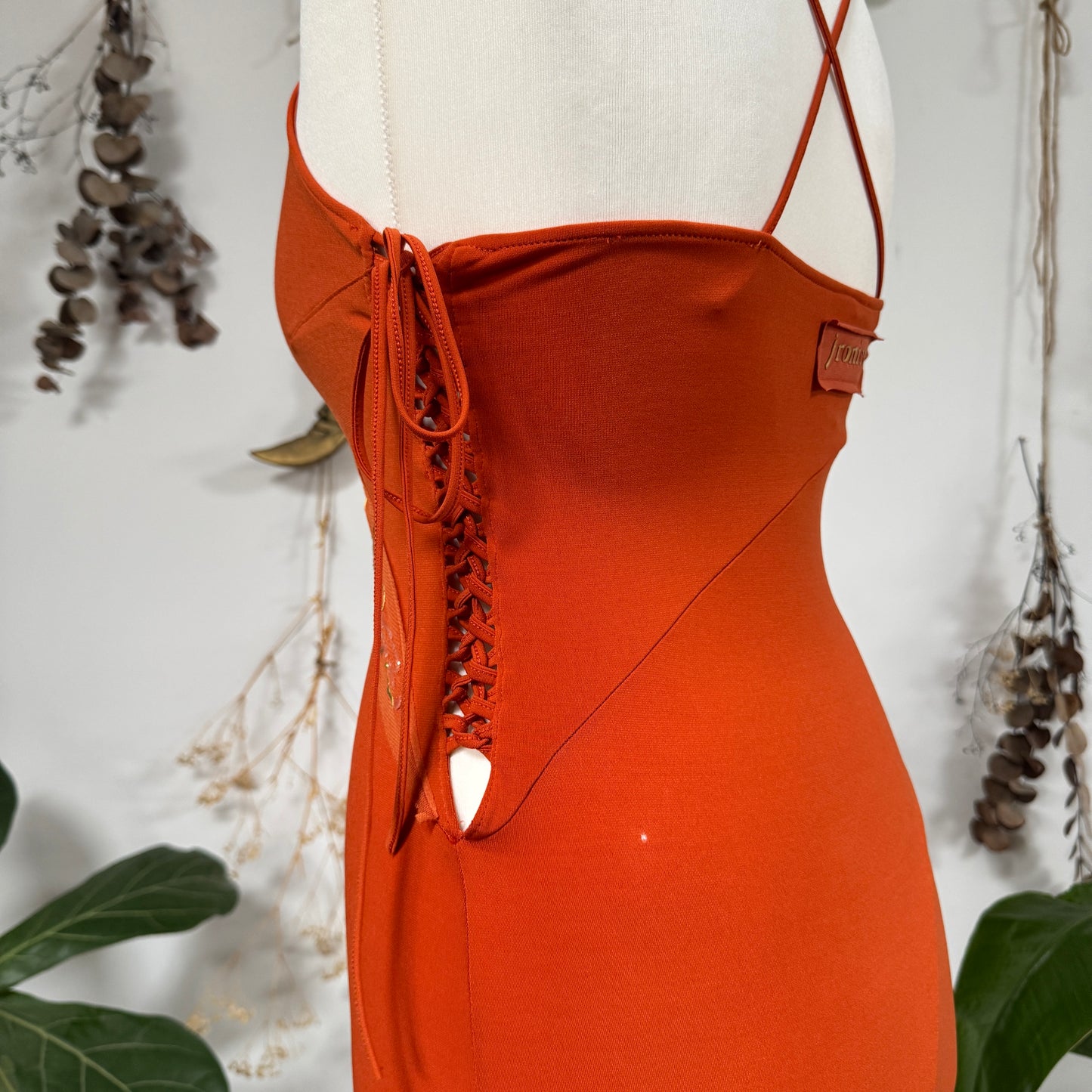 Orange dress - size XS/S