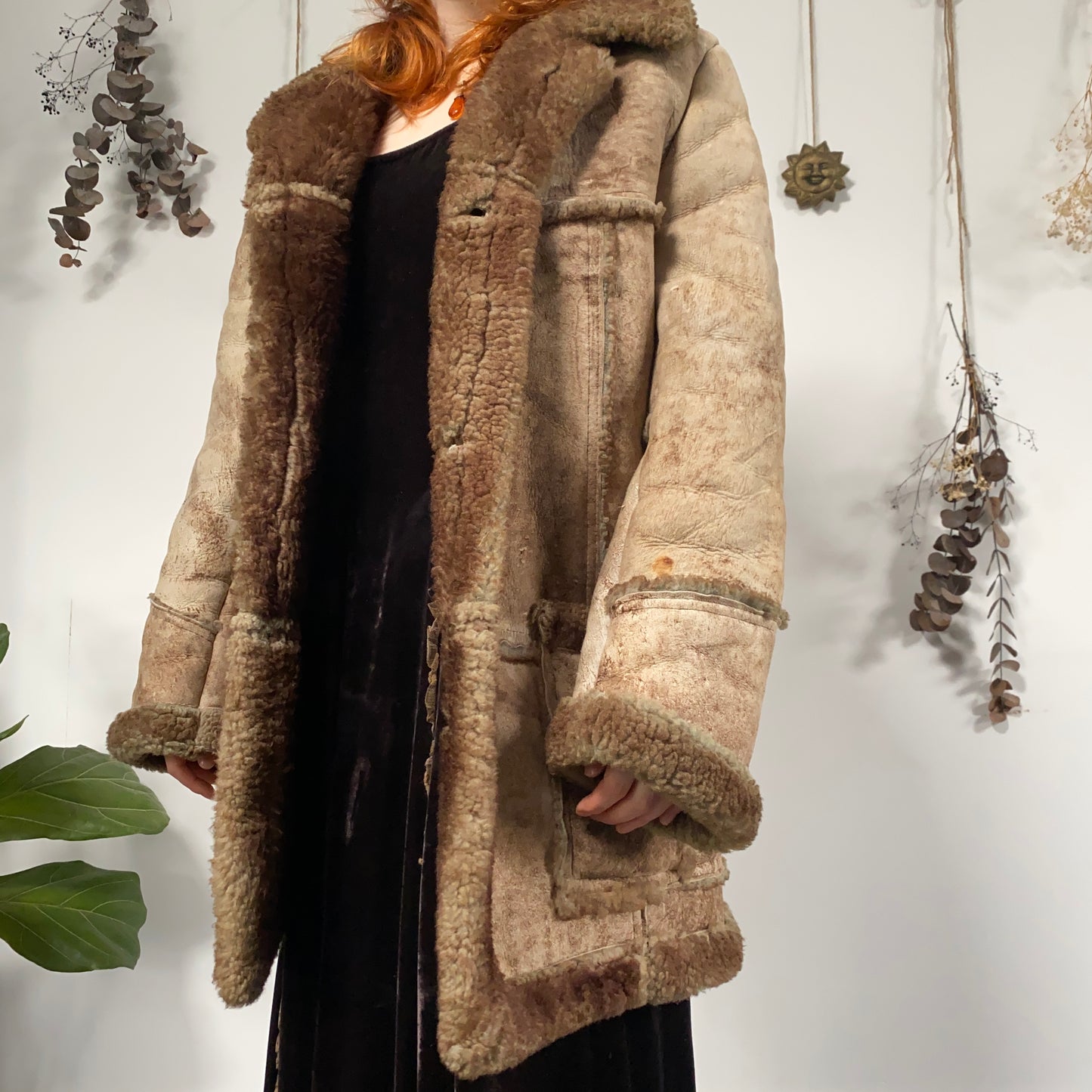 Sheepskin coat - size XL