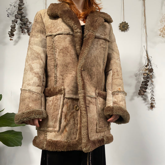 Sheepskin coat - size XL
