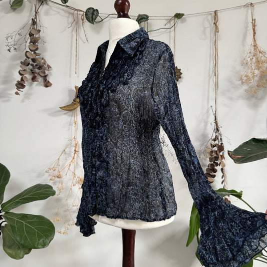 Crinkle blouse - size L