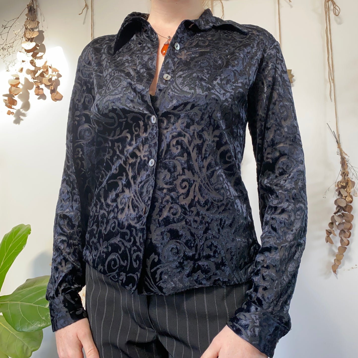 Velvet shirt - size M