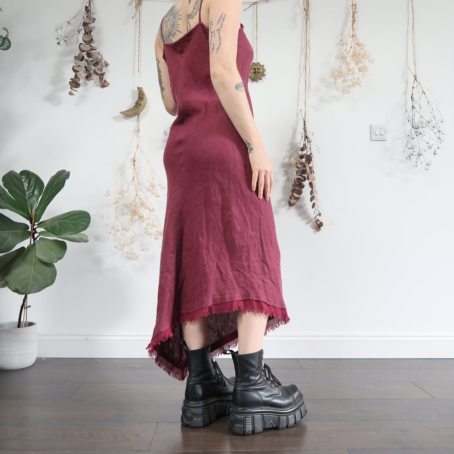 Linen dress - size L