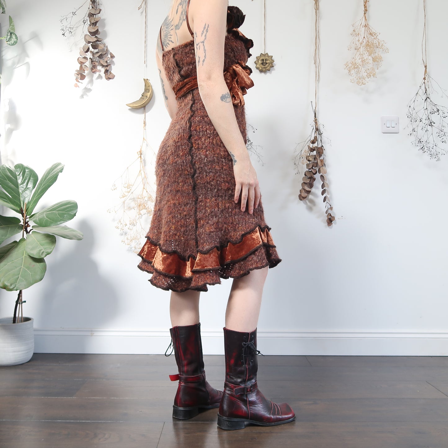 Autumnal knit dress - size S