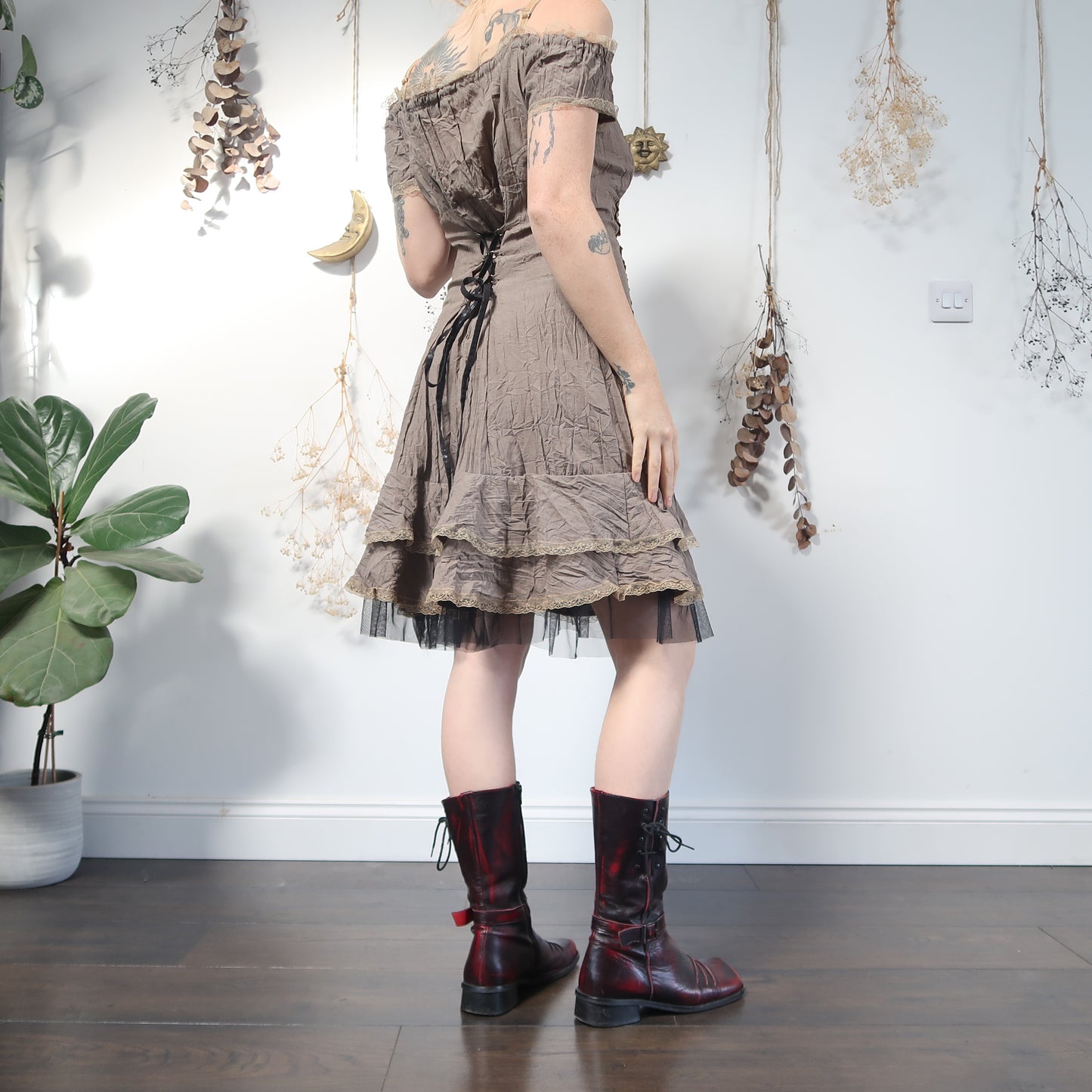 Milkmaid midi dress - size L