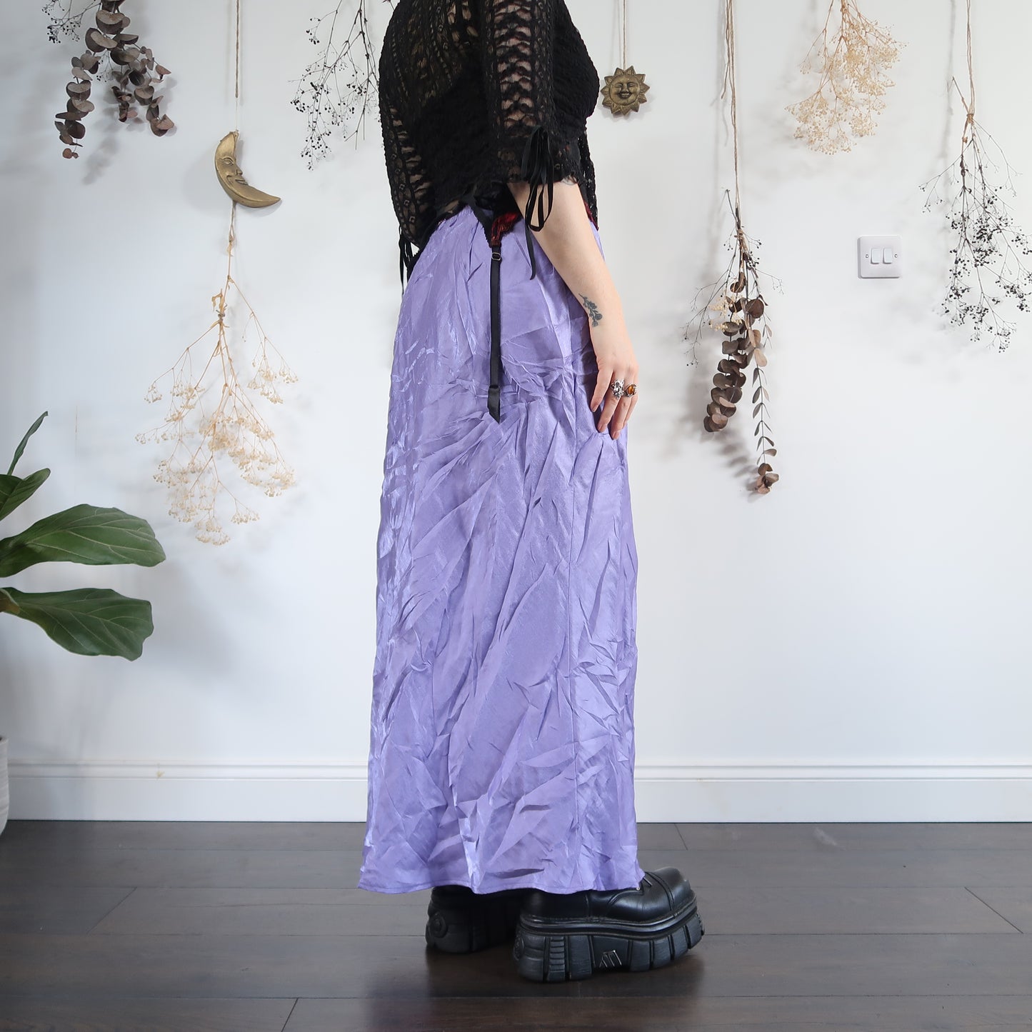 Lilac maxi skirt - size M