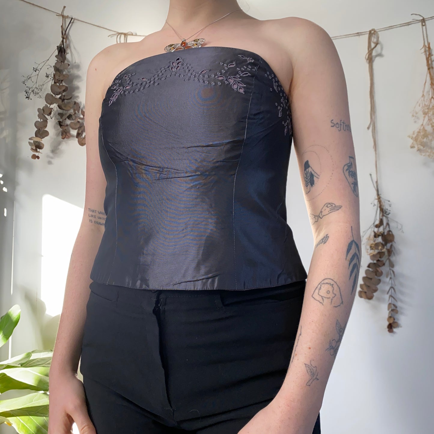 Purple slate corset - size M