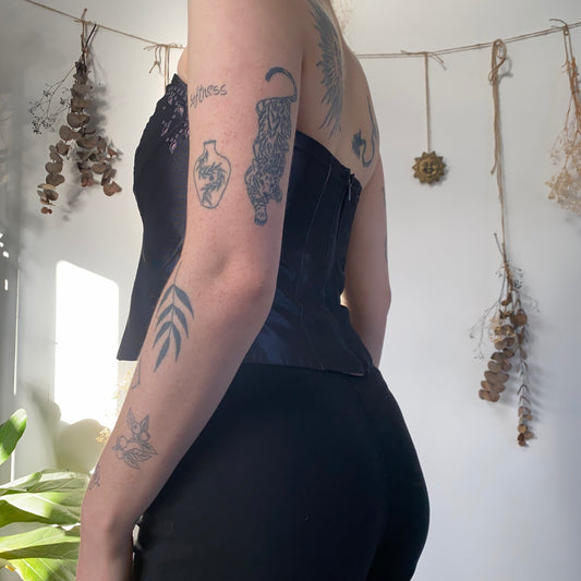 Purple slate corset - size M