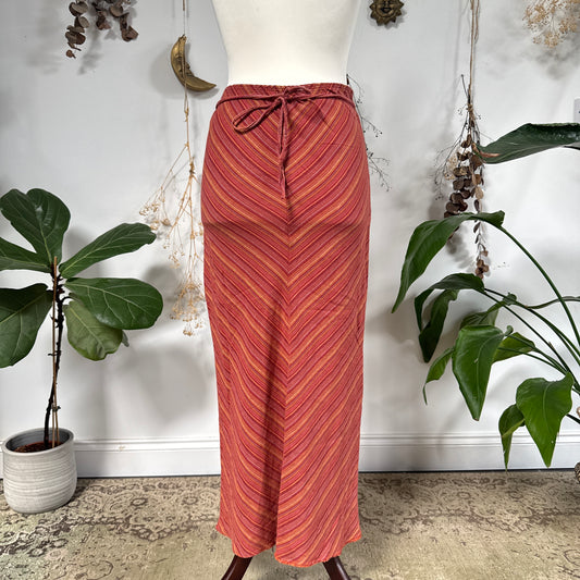 Striped linen skirt - size M
