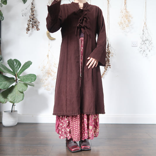 Brown cord jacket - size L