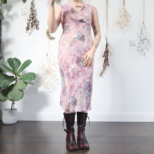 Lilac floral dress - size M