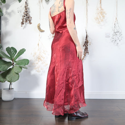 Red iridescent dress - size XS/S
