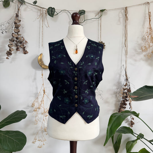 Embroidered waistcoat - size L