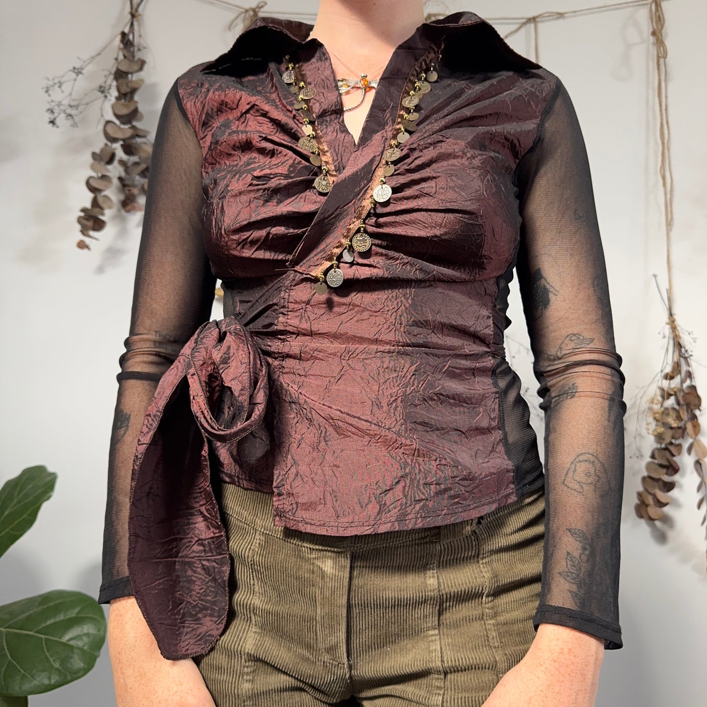 Wrap blouse - size M