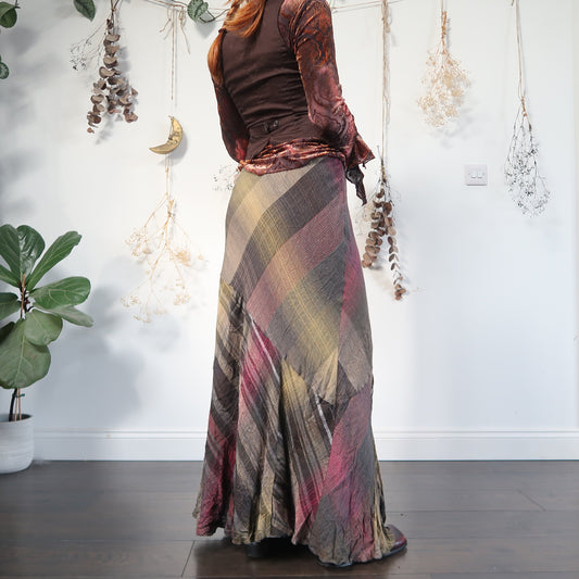 Plaid skirt - size L