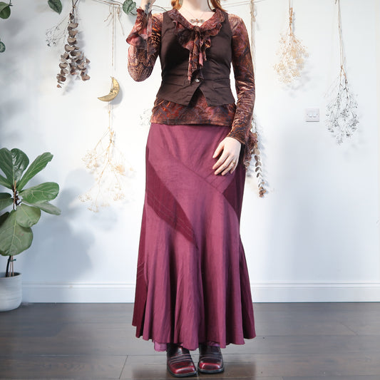 Purple maxi skirt - size M/L