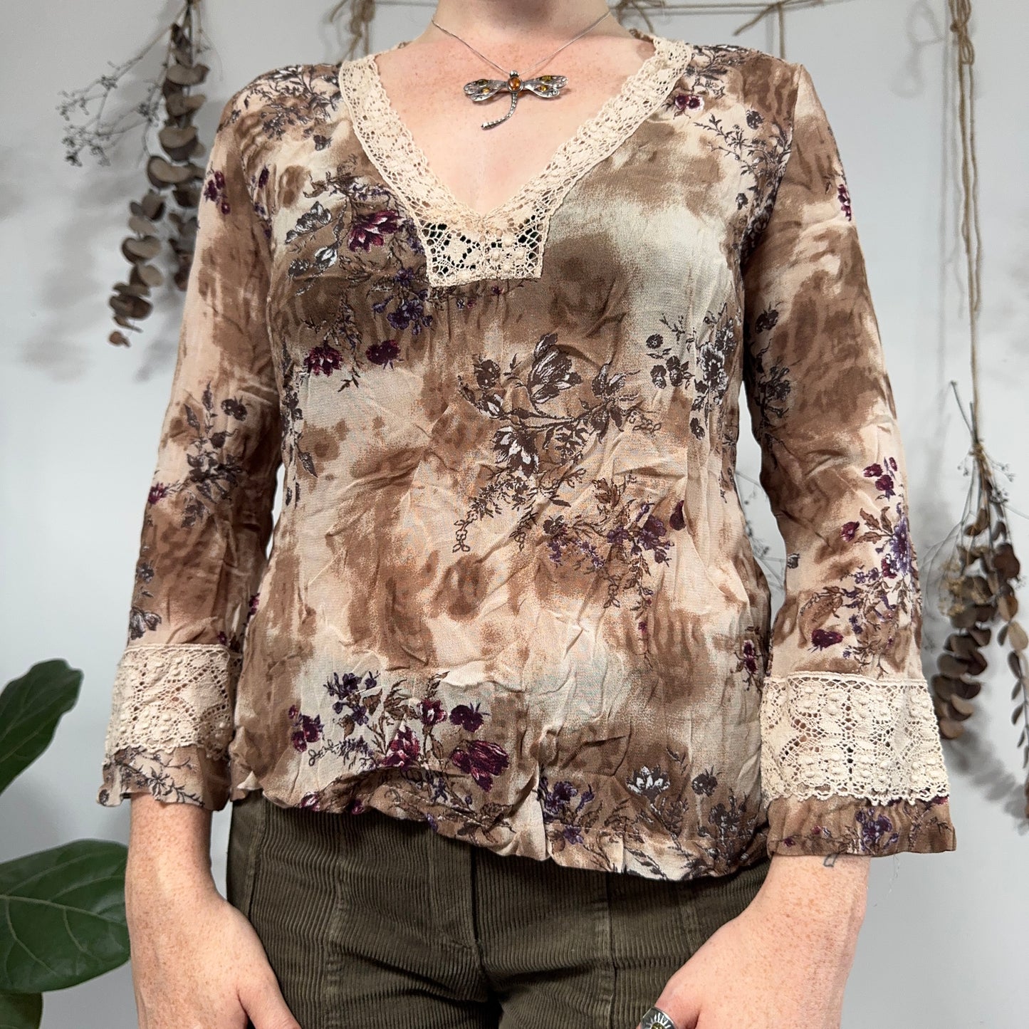 Earthy blouse - size M